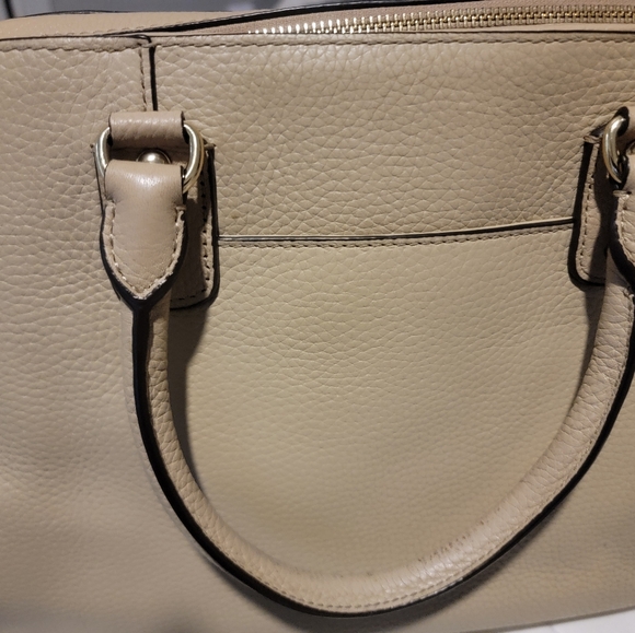 Pre-owned leather Michael Kors two handle beidge/cream satchel - Picture 9 of 16